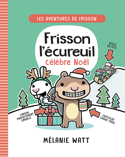 Frisson l'écureuil célèbre Noël